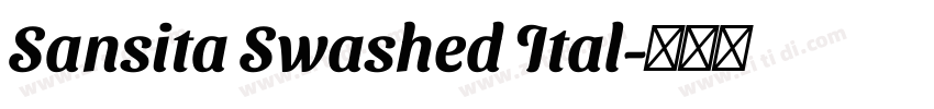 Sansita Swashed Ital字体转换